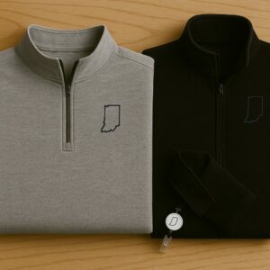 branded quarter zips for schools
